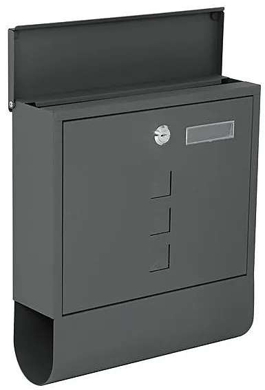 Poštová schránka RICHTER BK210 (antracit, čierná, hnedá), čierná, RICHTER Čierna matná