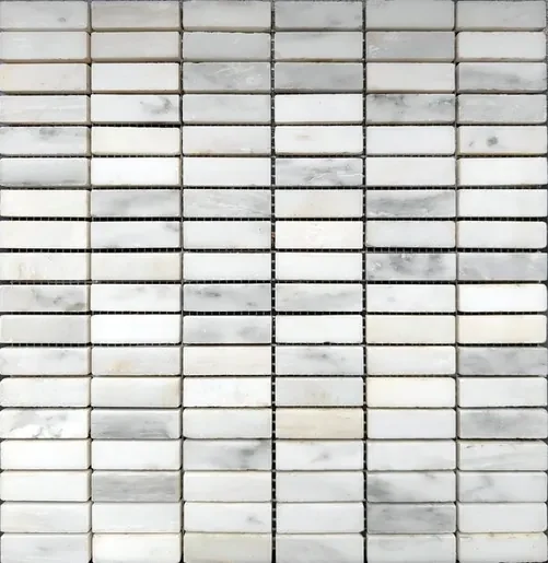 Kamenná mozaika Premium Mosaic Stone šedá 30x30 cm leštěná STMOS1548L