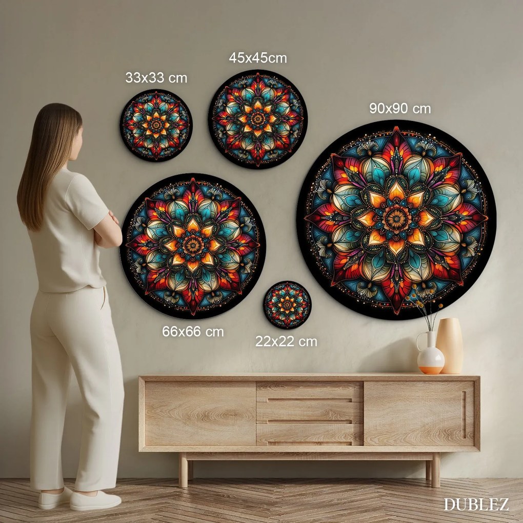 DUBLEZ | Farebný obraz - Mandala Svetla