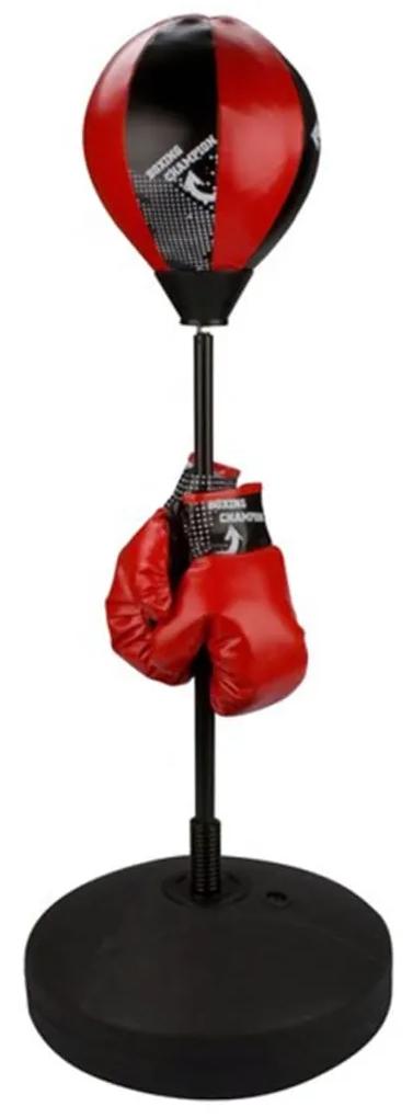 Avento Junior Reflexná boxovacia lopta čierno-červená súprava 41BE