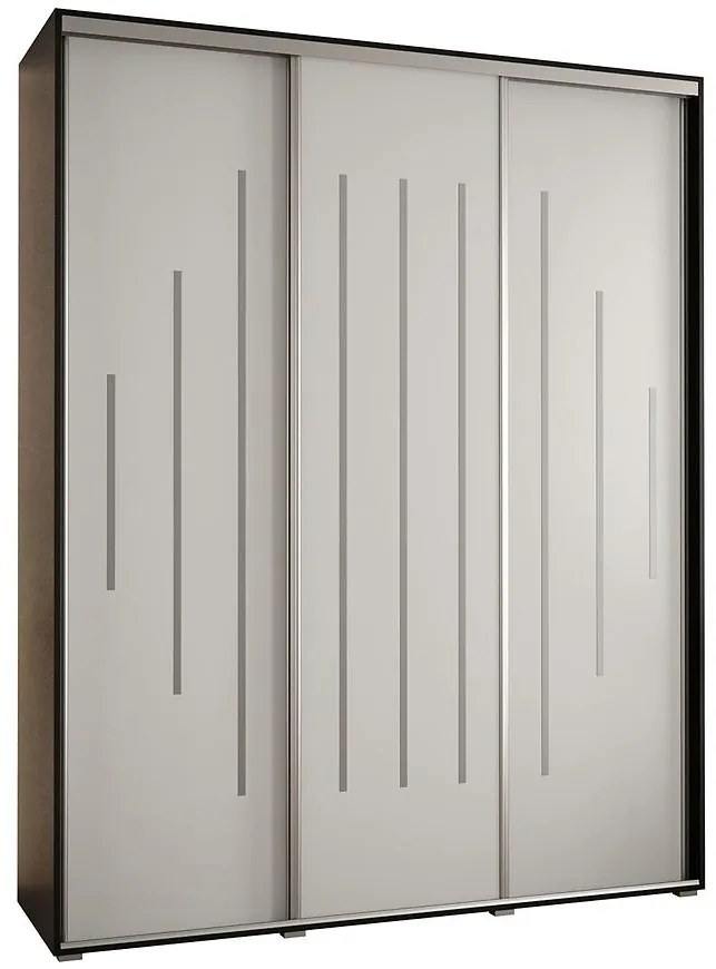 Skriňa 45 Canaris 12 190 čierna/biela/silver