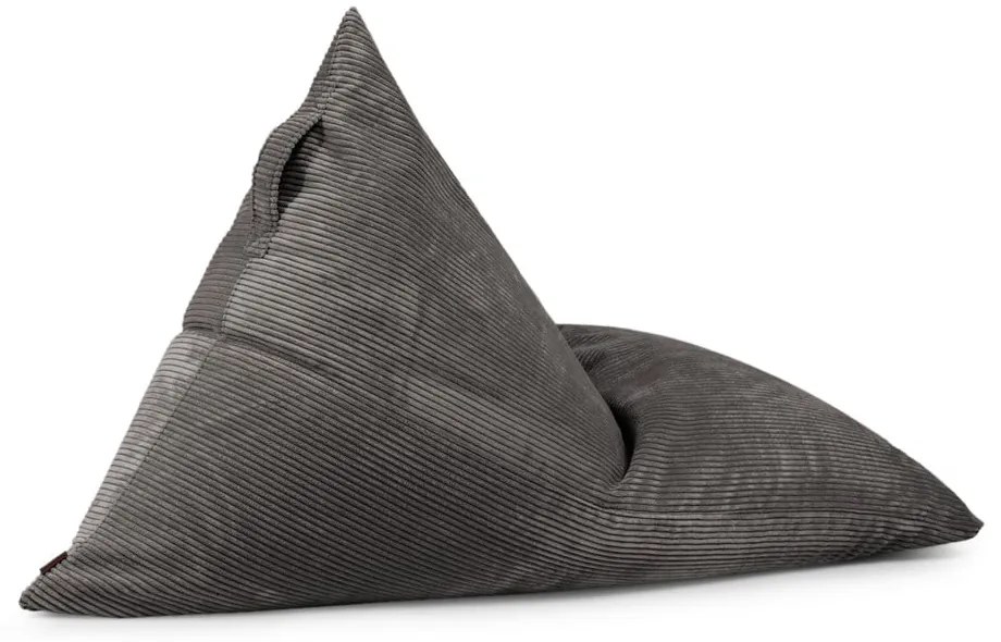 Tmavosivý menčestrový sedací vak Razzmatazz – SLOWDOWN