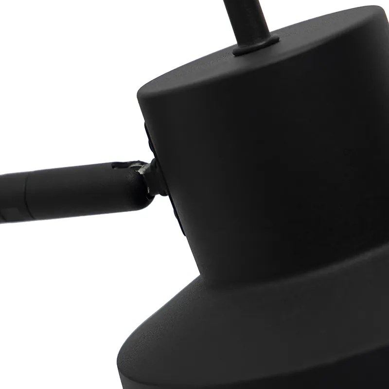 Retro nástenná lampa čierna - Chappie