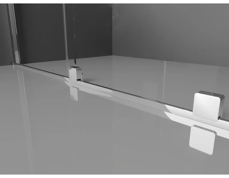 Mexen Velar L, sprchový kút s posuvnými dverami 120 x 110 cm, 8mm číre sklo, chrómová, 871-120-110-03-01