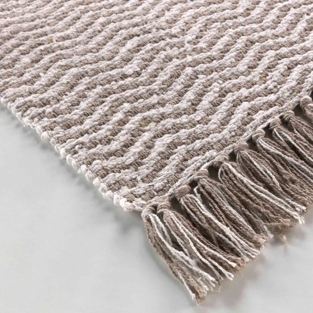 Svetlohnedý prateľný koberec 50x80 cm Alessia – douceur d'intérieur