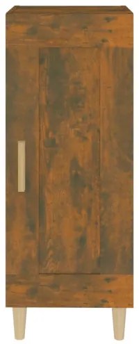 vidaXL Komoda dymový dub 34,5x34x90 cm spracované drevo-