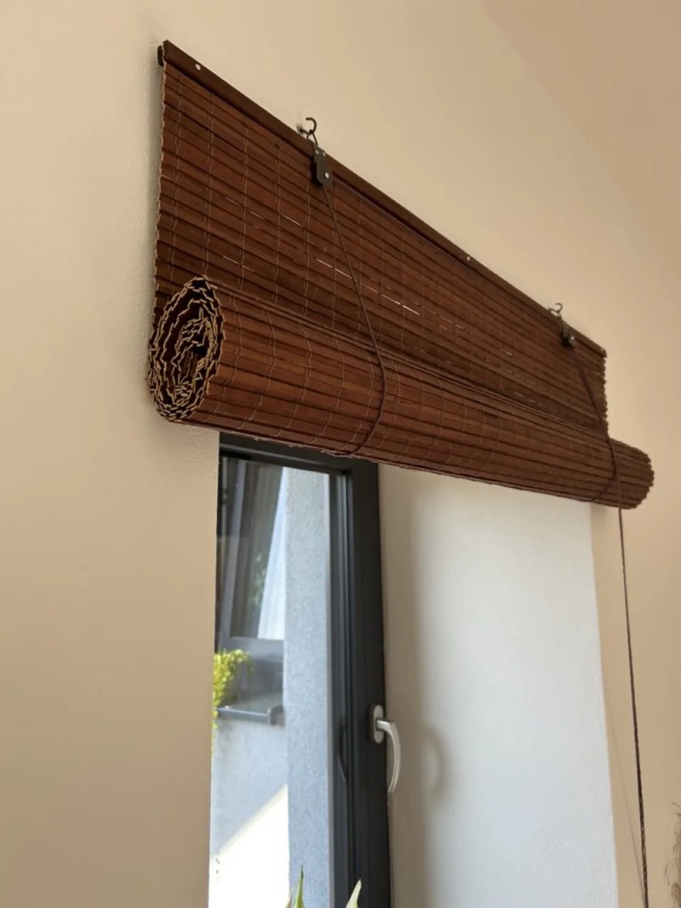 Bambusová zatemňovacia roleta - hnedá Šírka rolety: 60 cm, Rozvin rolety: 100 cm