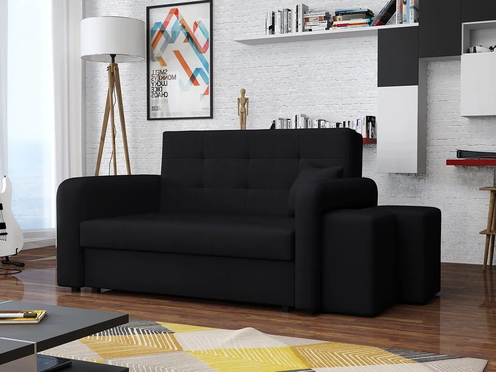 Pohovka s taburetkami Clivia Home II, Taburetka: ľavá strana, Dostupné poťahy: Enjoy 12
