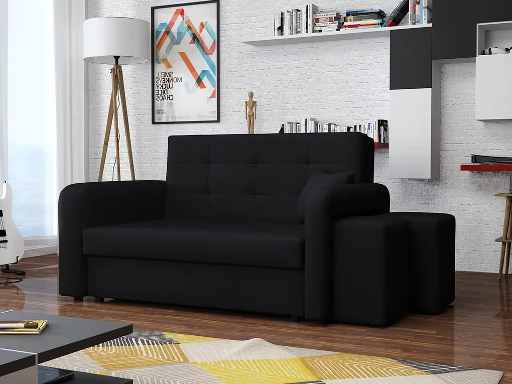 Pohovka s taburetkami Clivia Home II, Taburetka: ľavá strana, Dostupné poťahy: Enjoy 21
