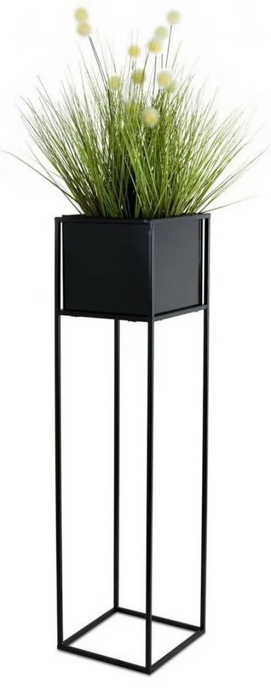 Stojan na kvety 90x24 cm čierna