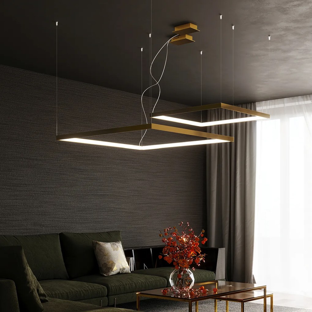 Thoro Lighting Luster NELYA L zlatý 3000K