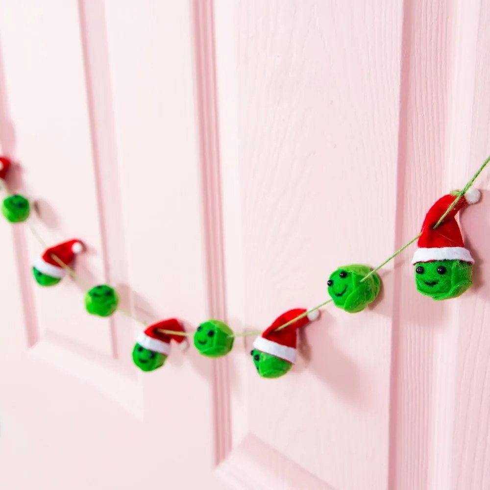 Vlnená vianočná girlanda Christmas Sprouts – Sass &amp; Belle