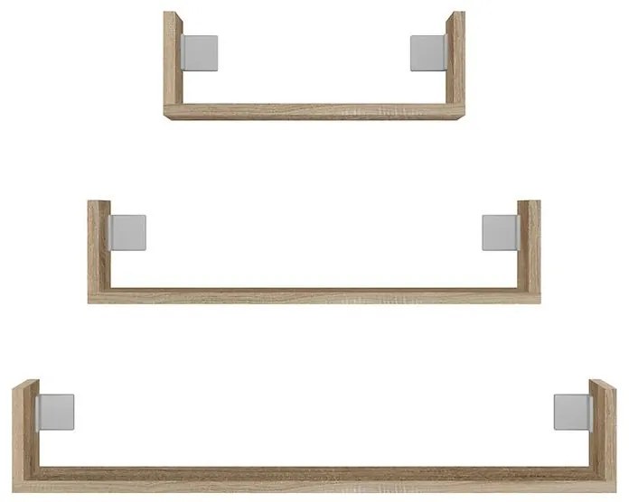 Polička Mobi 3p Sonoma