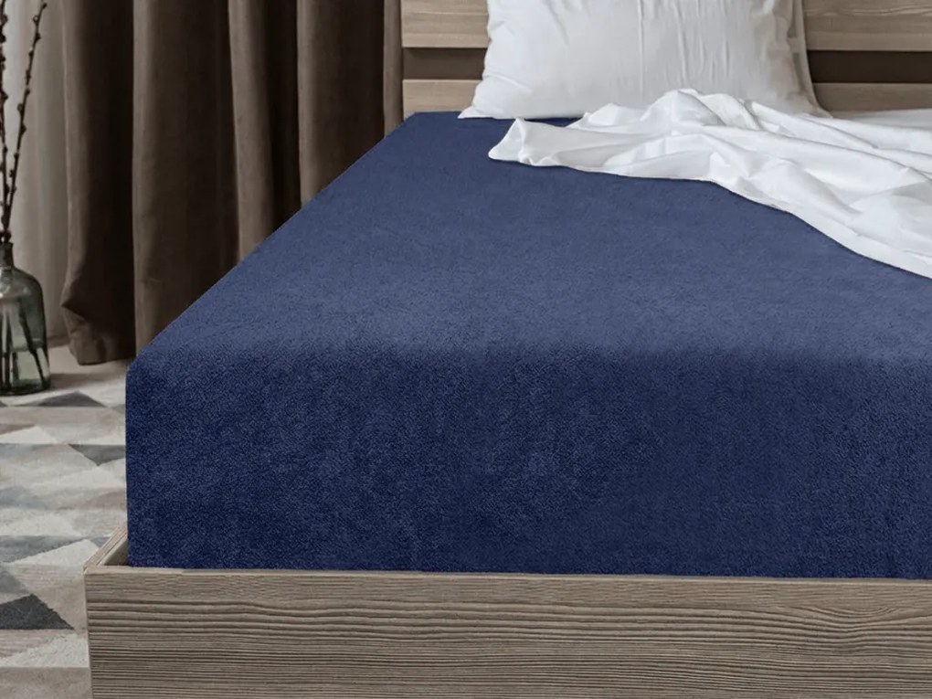 Froté plachta EXCLUSIVE námornícka modrá 90 x 200 cm