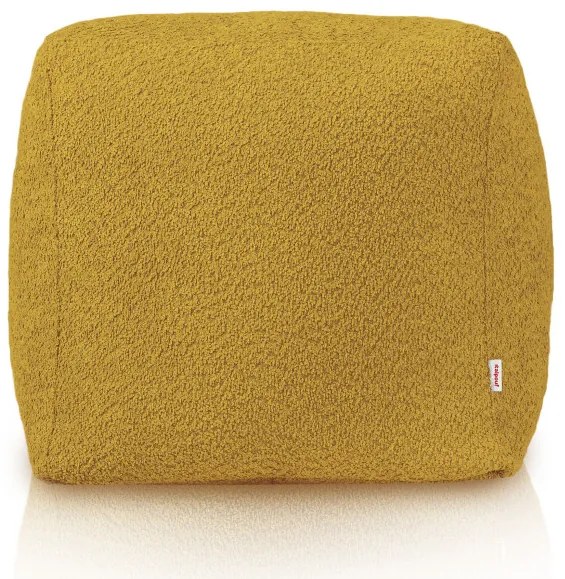 Taburetka Boucle horčičová