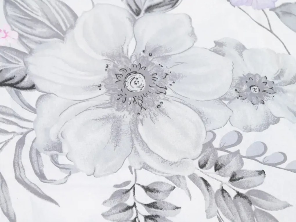 Bavlnené obliečky FLORAL biele Rozmer obliečky: 70 x 90 cm | 140 x 200 cm