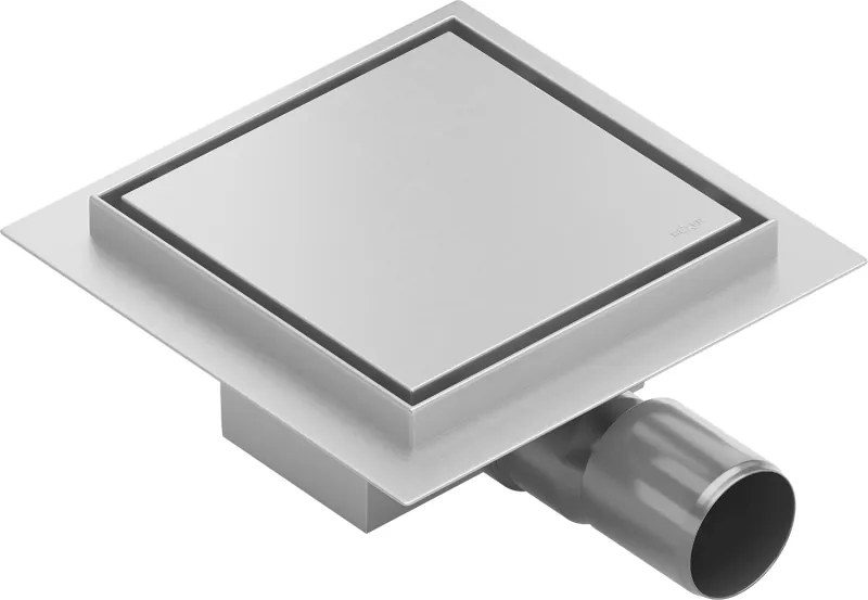 Mexen Flat-Q M13 podlahový štvorcový vpust 20 x 20 cm, inox - 1010020