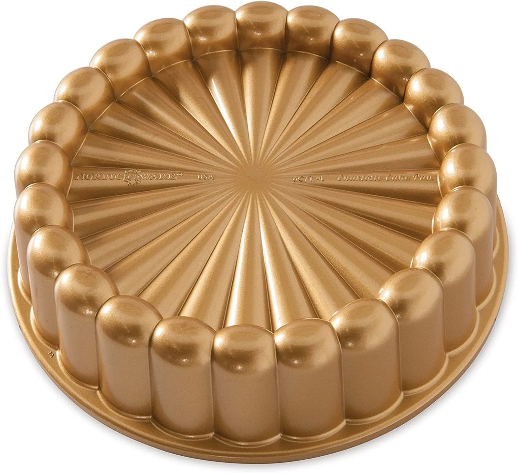 Nordic Ware Hliníková forma na tortu Charlotte Gold