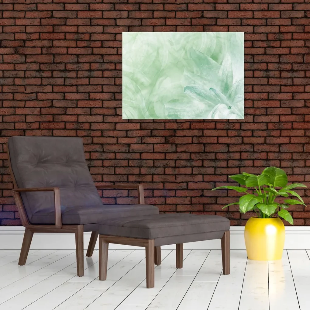 Obraz - Zelený kvet (70x50 cm)