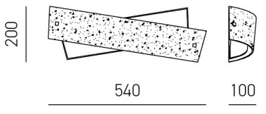 Gea Luce CAMILLA A M arg - Nástenné svietidlo CAMILLA 4xE14/28W/230V 54 cm stř.