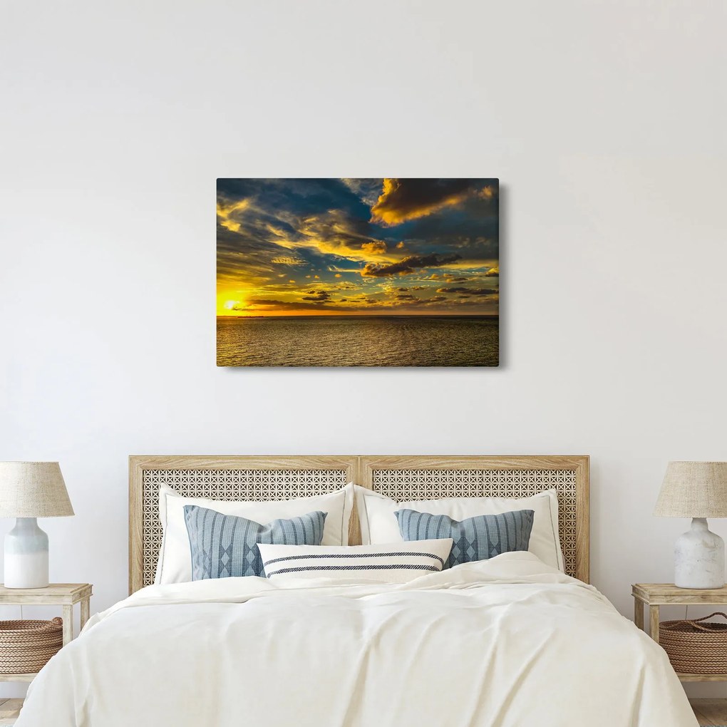 Západ slnka na mori (90x60 cm)