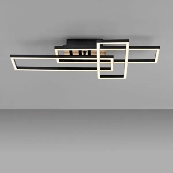 JUST LIGHT. 14051-79 - LED stropné svietidlo AKUSTIKA LED/20,5W/230V dub/čierna