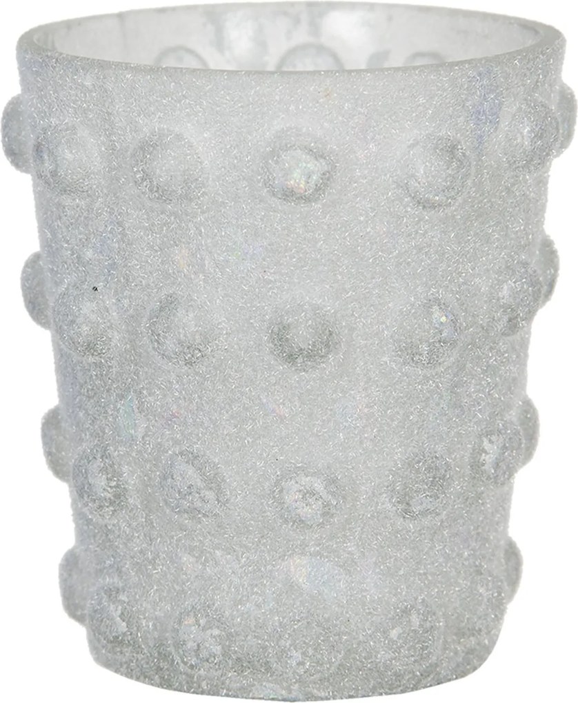 Sklenený svietnik na čajovú sviečku Enzo - Ø 8*8 cm