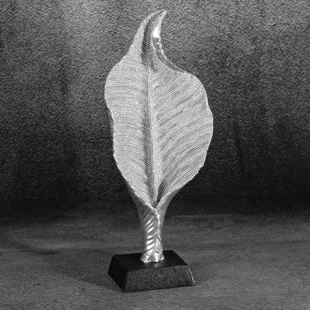 DEKORAČNÁ FIGÚRKA ELDO 14X8X34 CM STRIEBORNÁ