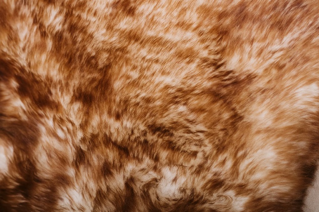 Vankúš z ovčej kožušiny muflón