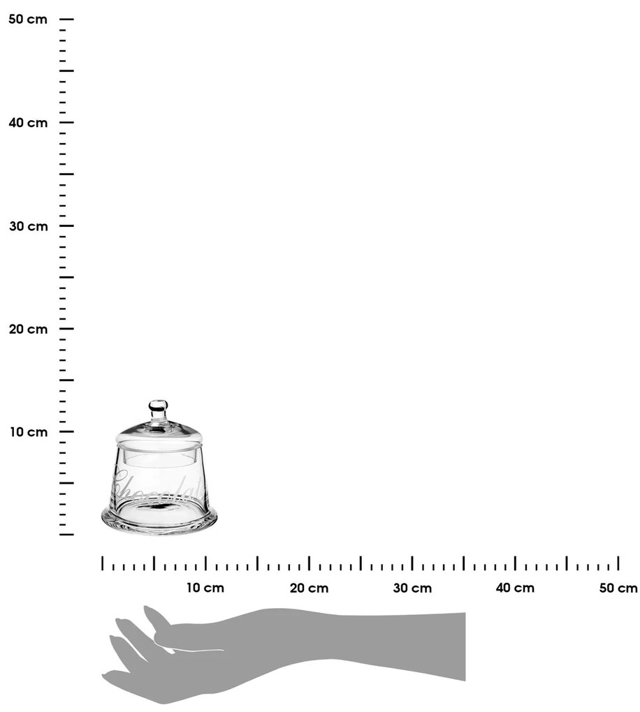 Sklenená nádoba na potraviny Clear Chocolate 400 ml