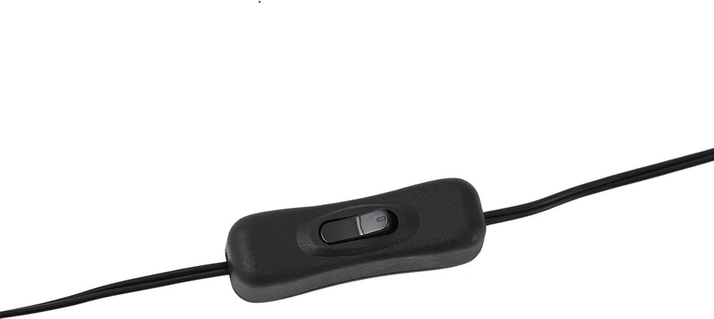 Inteligentná stolná lampa čierna s béžovým ľanovým tienidlom 28 cm vrátane Wifi A60 - Nami