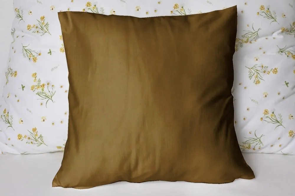 Polášek Jednofarebná obliečka na vankúš Jersey - Biela | 40 x 60 cm