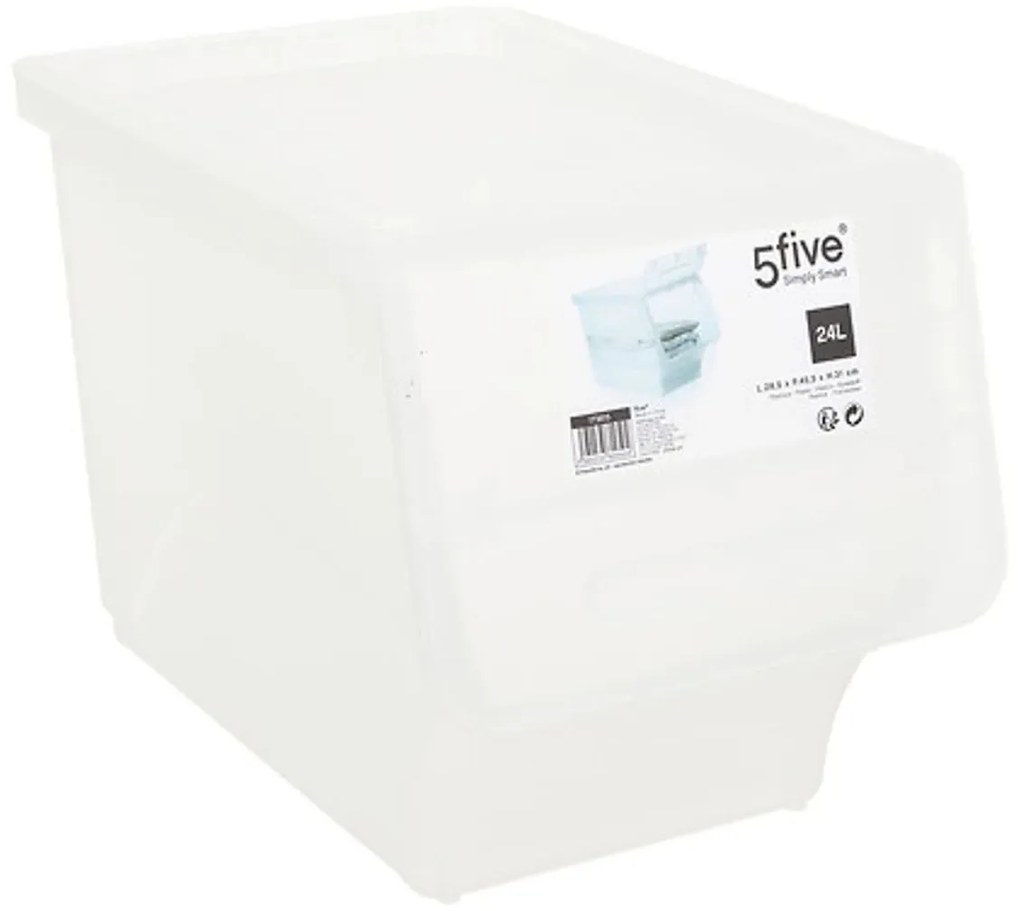 5Five® Úložný box ALL IN BOX s deleným vekom, 24l - 28,5 x 45,5 x 31 cm