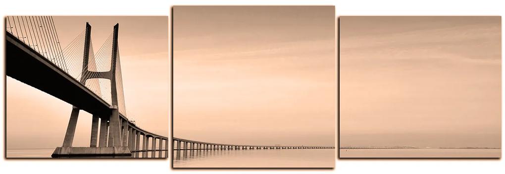 Obraz na plátne - Most Vasco da Gama - panoráma 5245FD (120x40 cm)