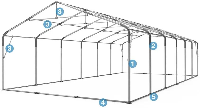Záhradný Párty stan 4x6m Professional Plus Farba: Biela