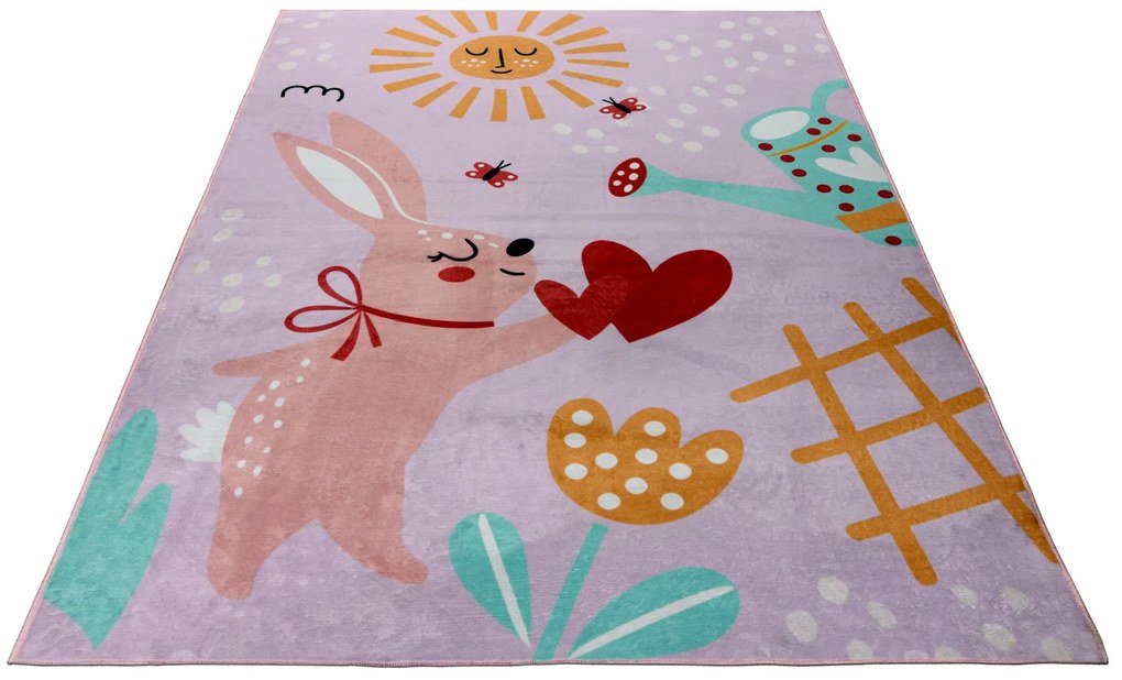Detský kusový koberec Magic Kids ML 106 Lora, 160x230, ružová, detská izba, Obsession