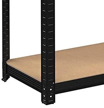 Regál CONOR 180x90x30 cm čierny