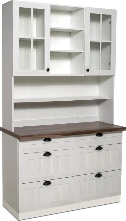 Kredenc PROVENCE  120, Sosna Andersen/porterhouse tmavý