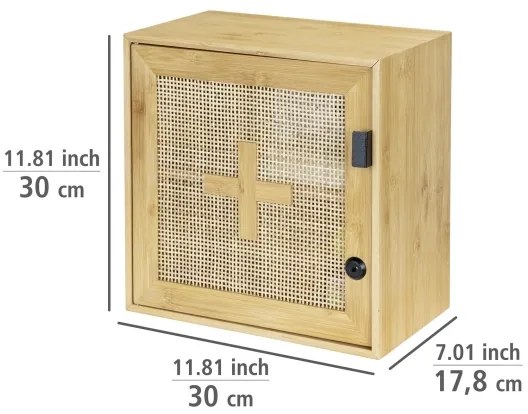 WENKO 25613100 - Skrinka ALLEGRE 30x30 cm hnedá