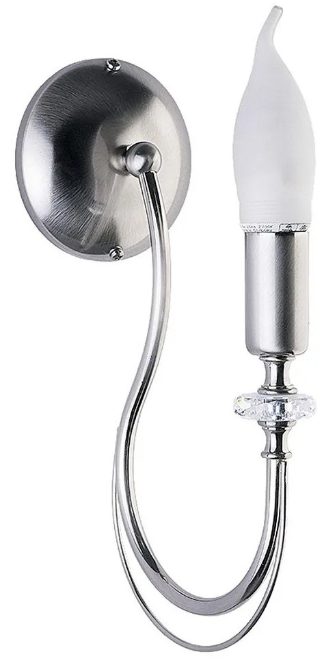 Jupiter 1689 - Nástenné svietidlo MELANI 1xE14/40W/230V strieborná