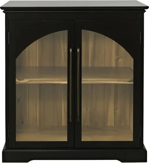 Komoda Avola 84 cm z masívu čierna
