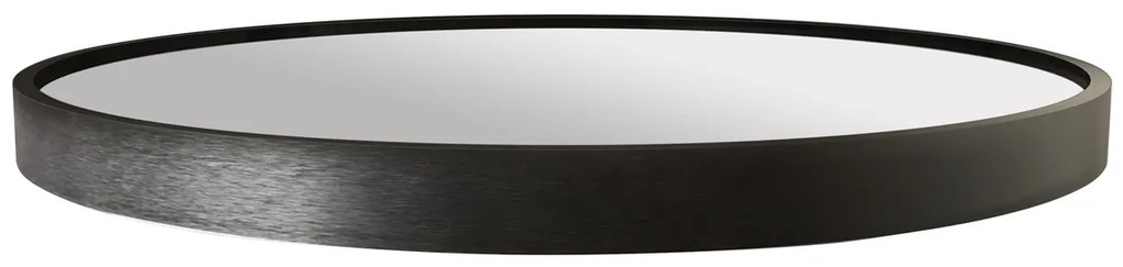 Čierne okrúhle zrkadlo TELA Priemer zrkadla: 60 cm