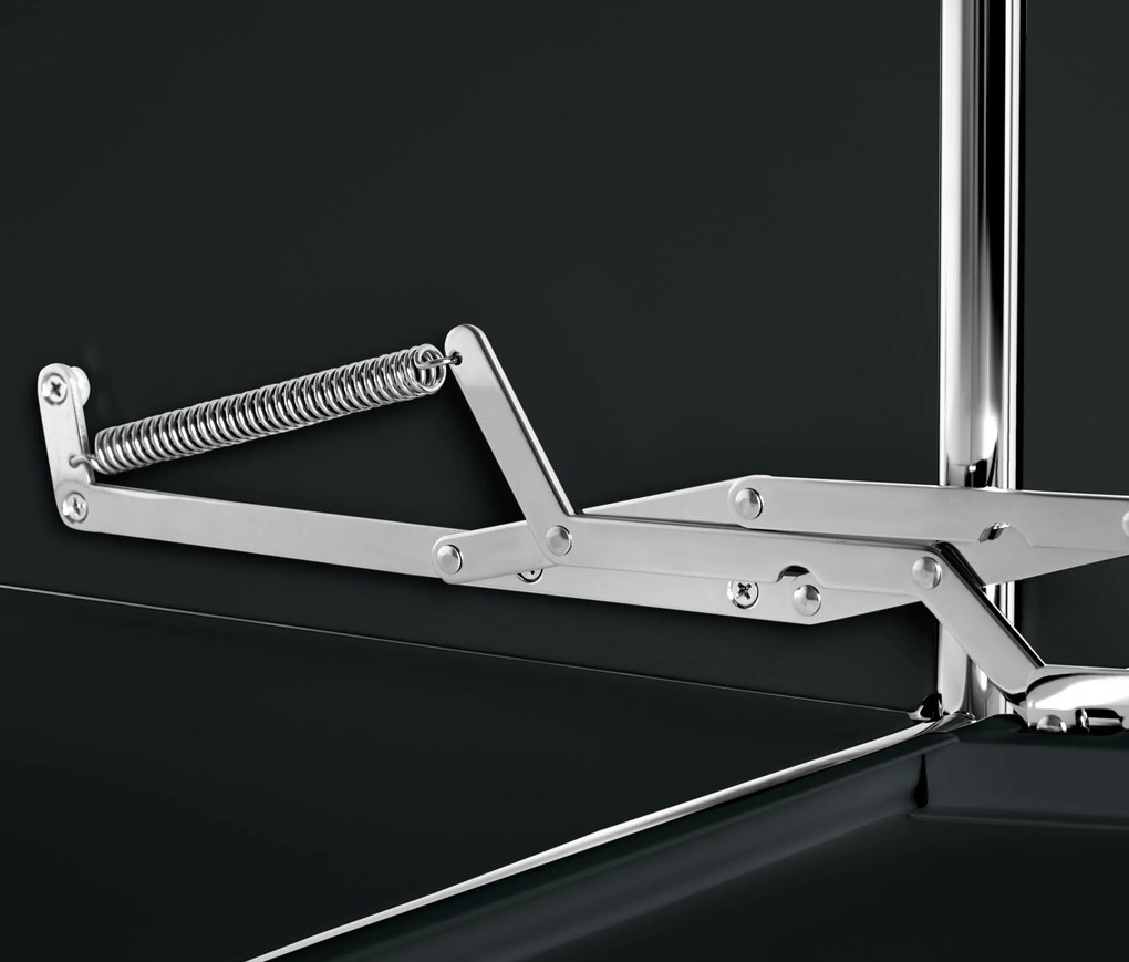 Veľká kovová komoda »CN3« so 6 výklopnými priehradkami, čierna