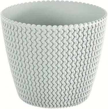 Prosperplast Obal na kvetináč Splofy biela, pr. 13 cm