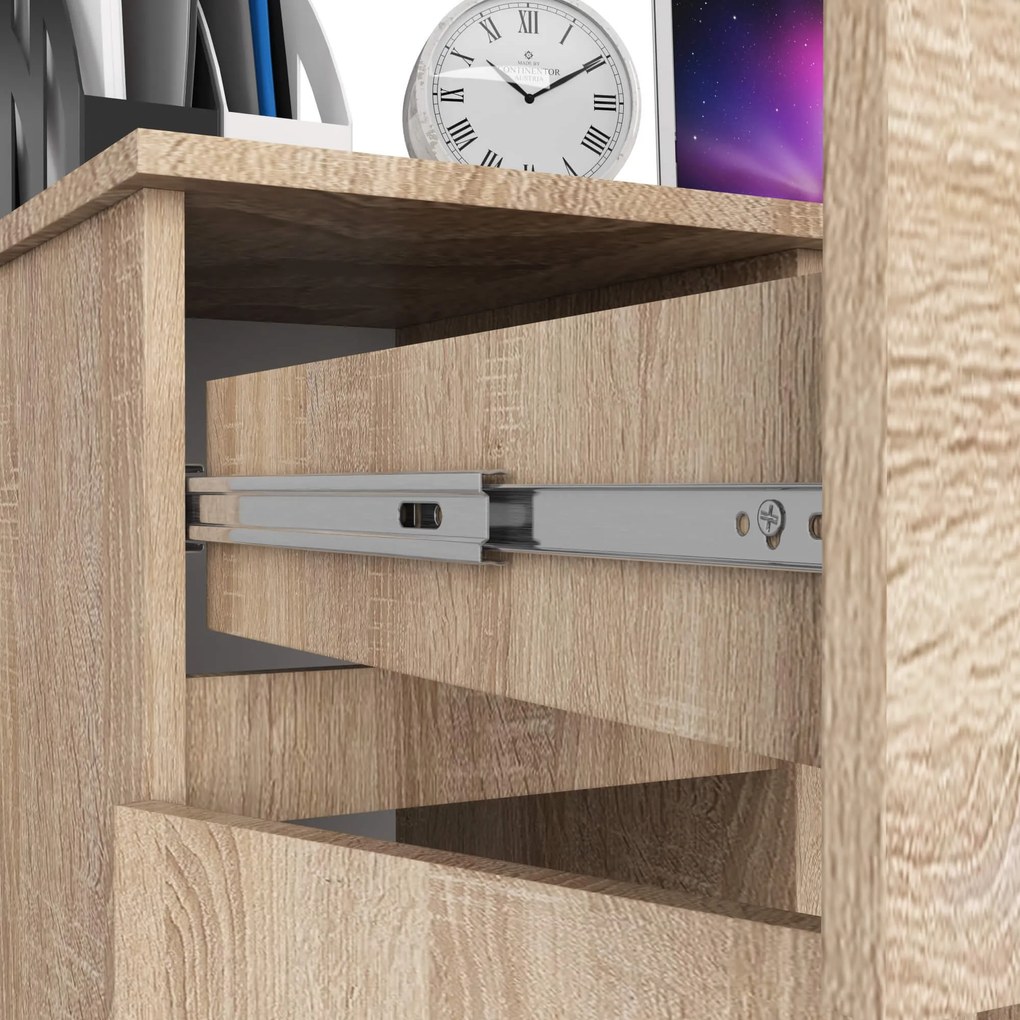 Psací stůl PIKSEL 90 cm dub sonoma ľavý