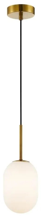 Luster na lanku ALIAS 1xG9/8W/230V pr. 12 cm zlatá