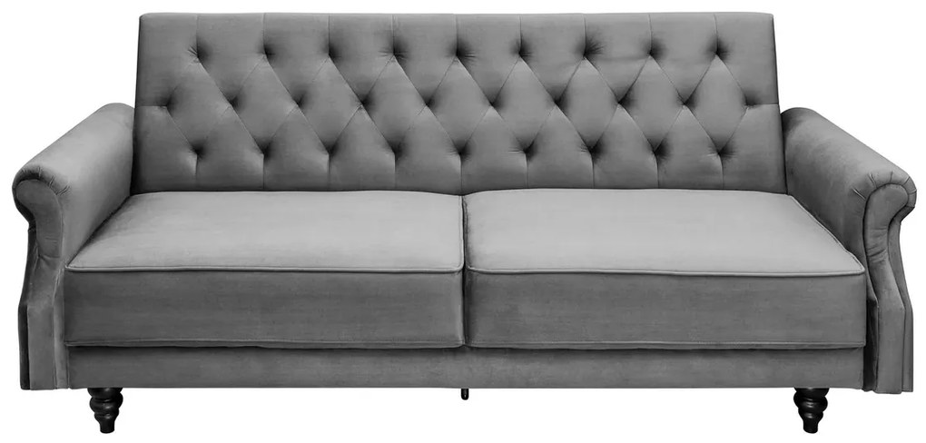 Rozkladacia pohovka MAISON 220 cm – zamatovo šedá
