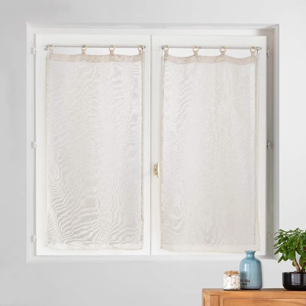 Béžové záclony v súprave 2 ks 60x120 cm Minalisa – douceur d'intérieur