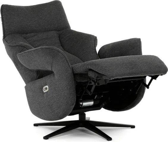 Polohovacie kreslo sivé, elektrické TV-B3973 GREY2