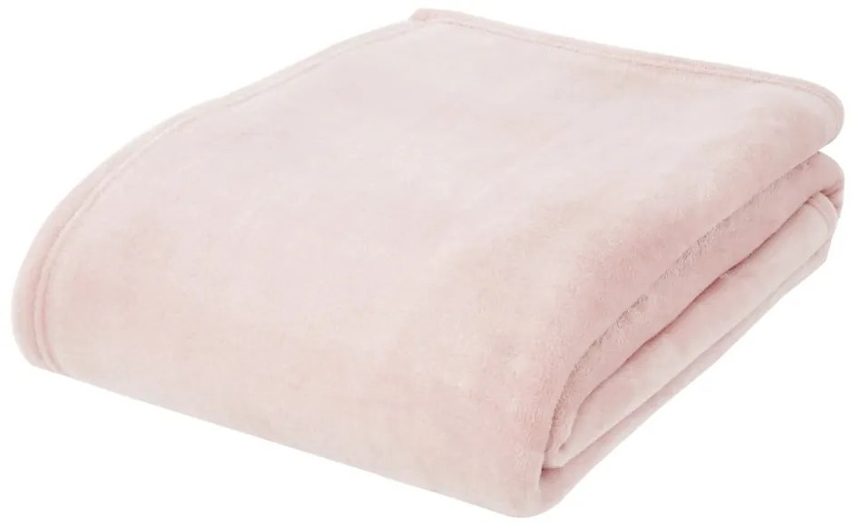 Ružová prikrývka 200x240 cm Raschel - Catherine Lansfield